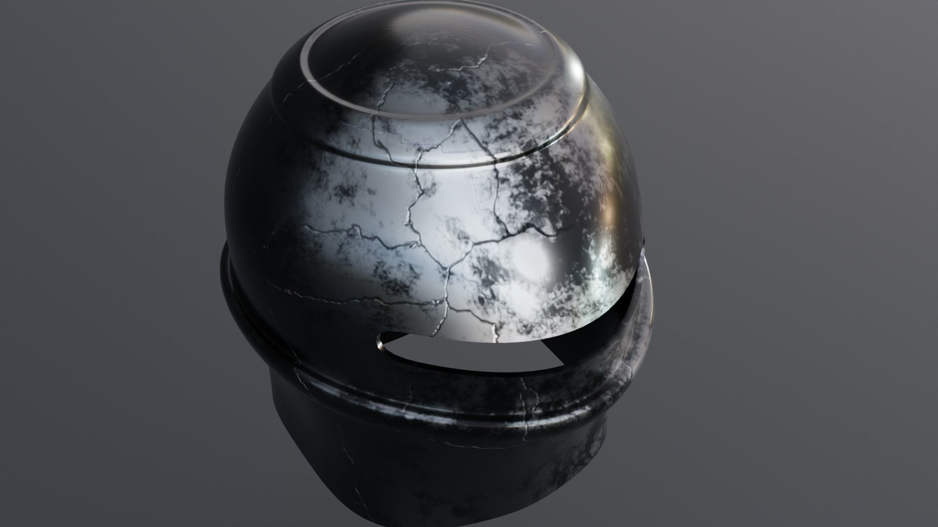 3D Medieval Knight Helmet 3D model_7