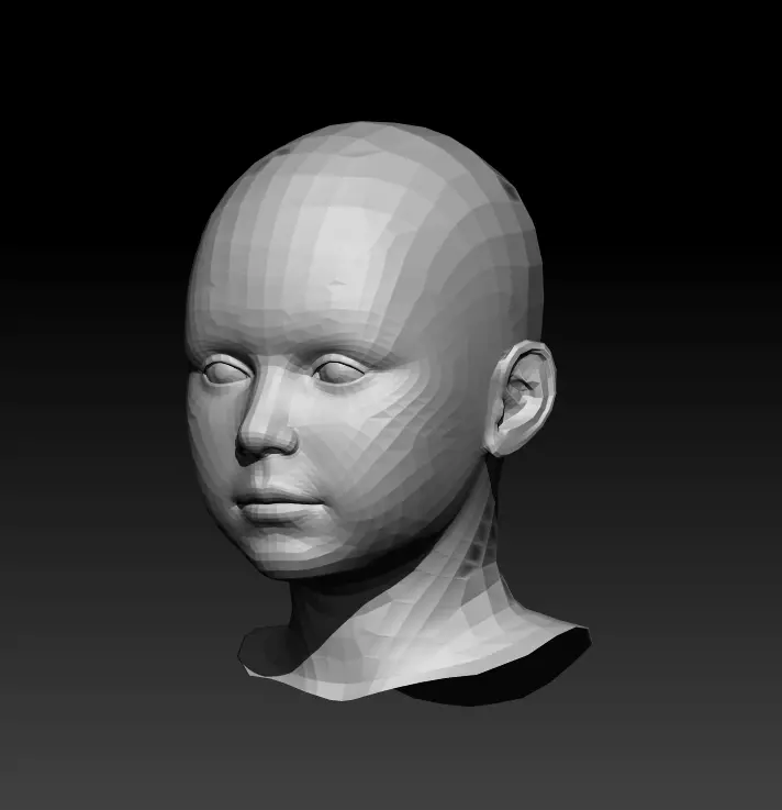 Head child 3D model