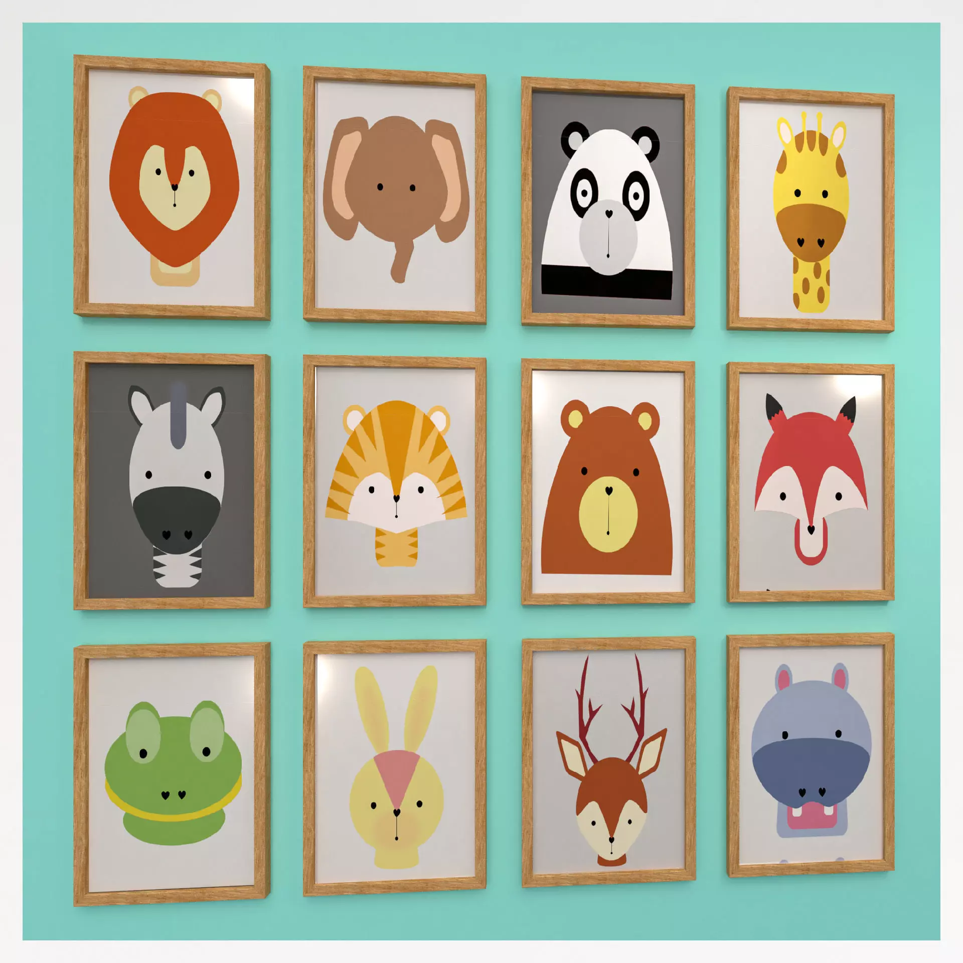 Childrens Decor Picture 3D model_0