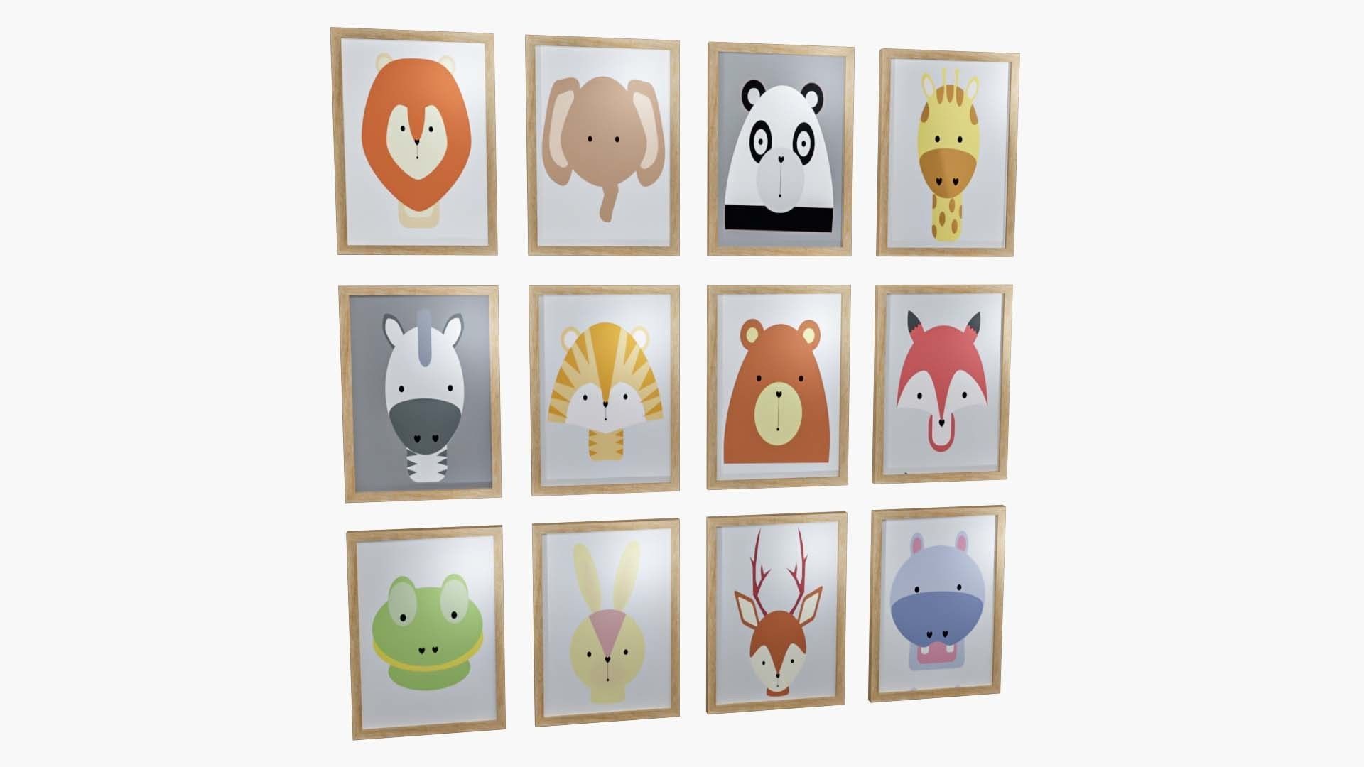 Childrens Decor Picture 3D model_1