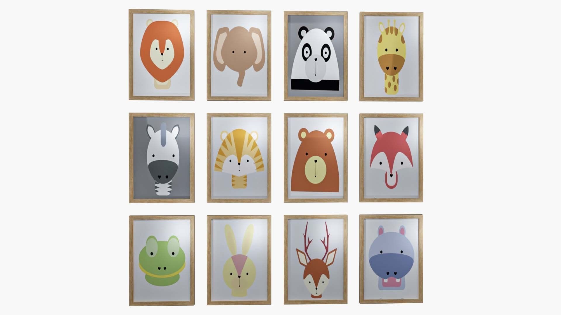 Childrens Decor Picture 3D model_5