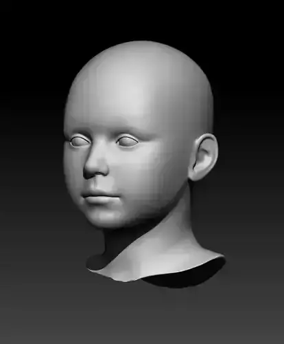 Head child 3D model