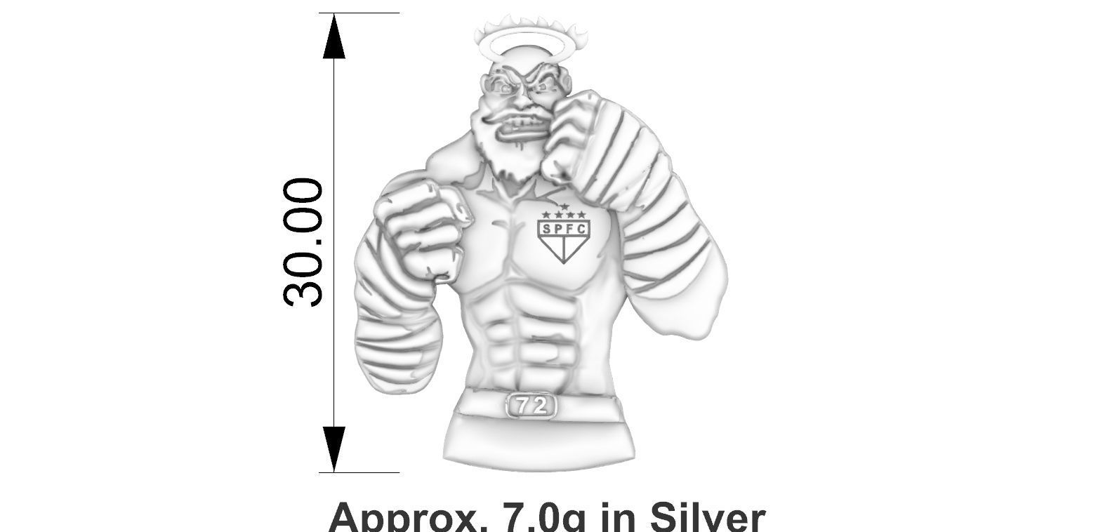 Anjo Sao Paulo Tricolor 3D print model_4