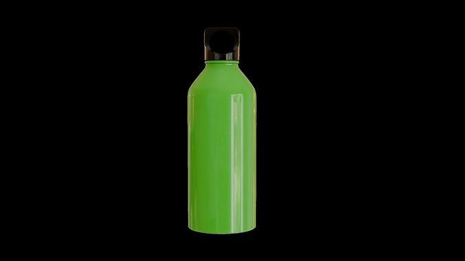 Portable Steel Drink Bottle - Green 3D model