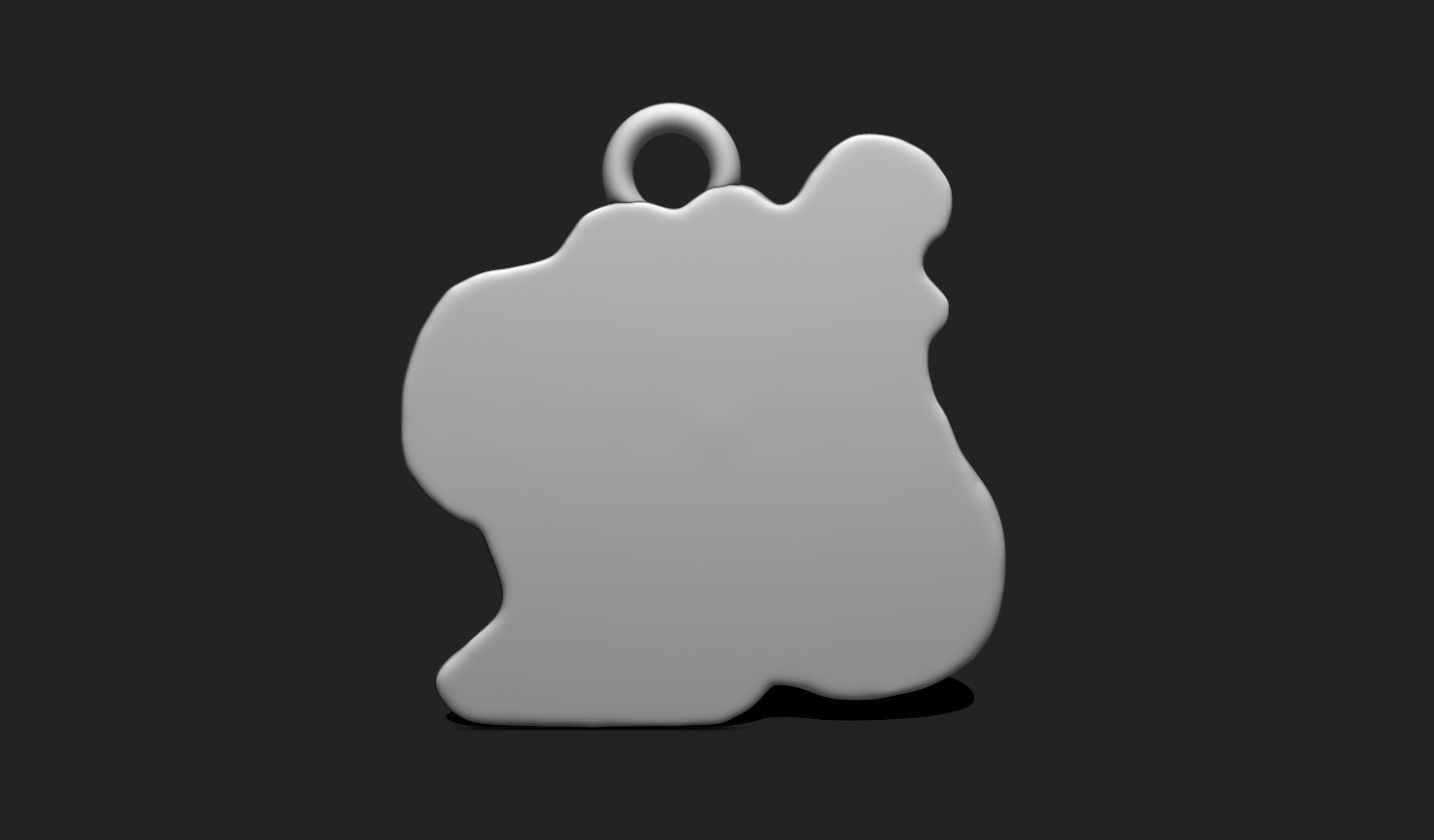 Phrase Pendant STL File for 3D Printing - Keychain - 3D Text 3D print model_5