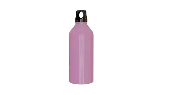 High Res Steel Drink Bottle for Static or Animation - Pink