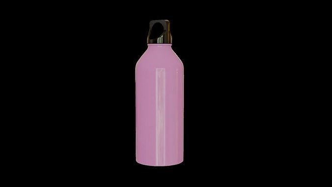 Portable Steel Drink Bottle - Pink 3D model