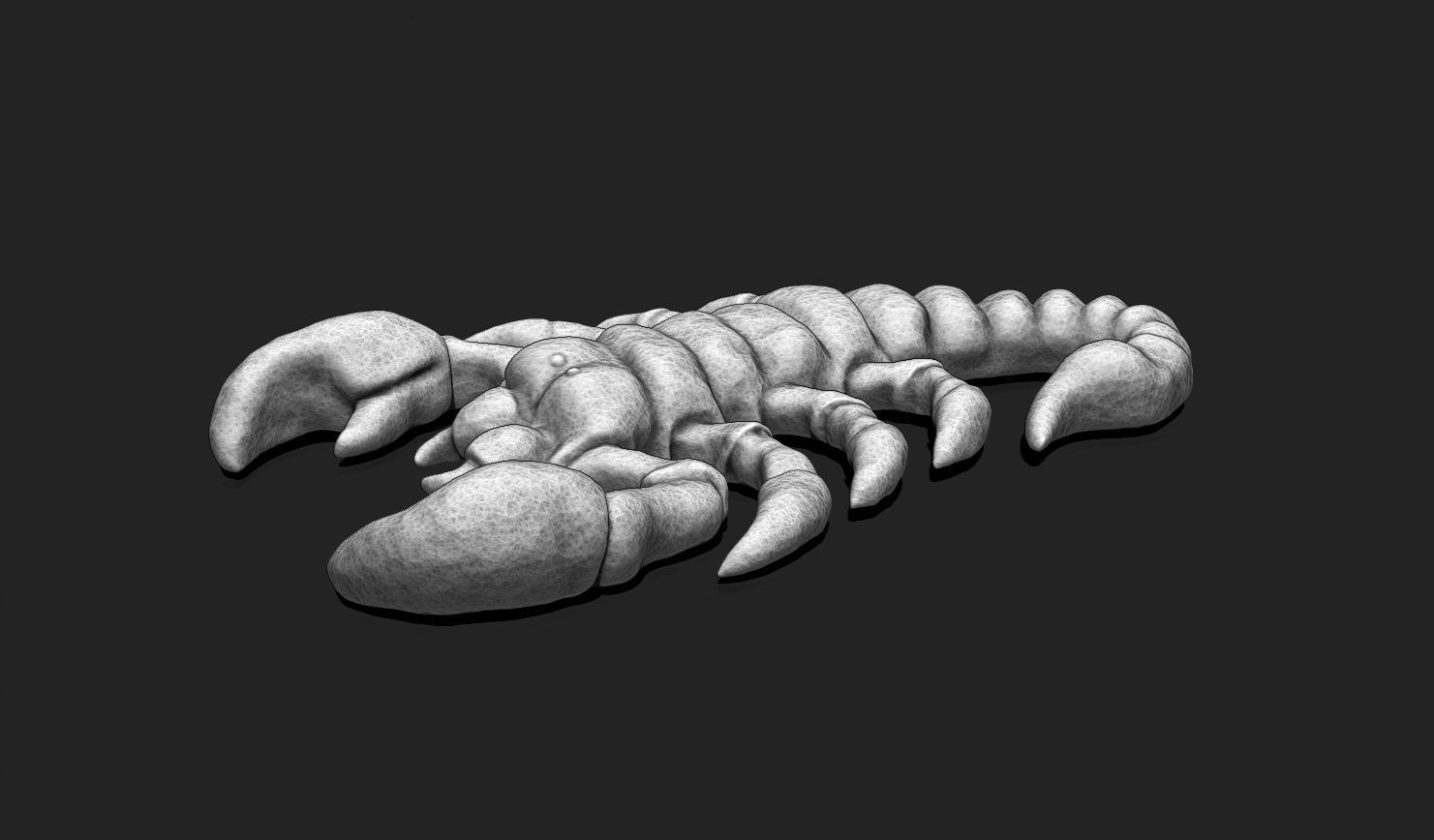 Scorpion Pendant STL File for 3D Printing - Keychain Printable 3D print model_5