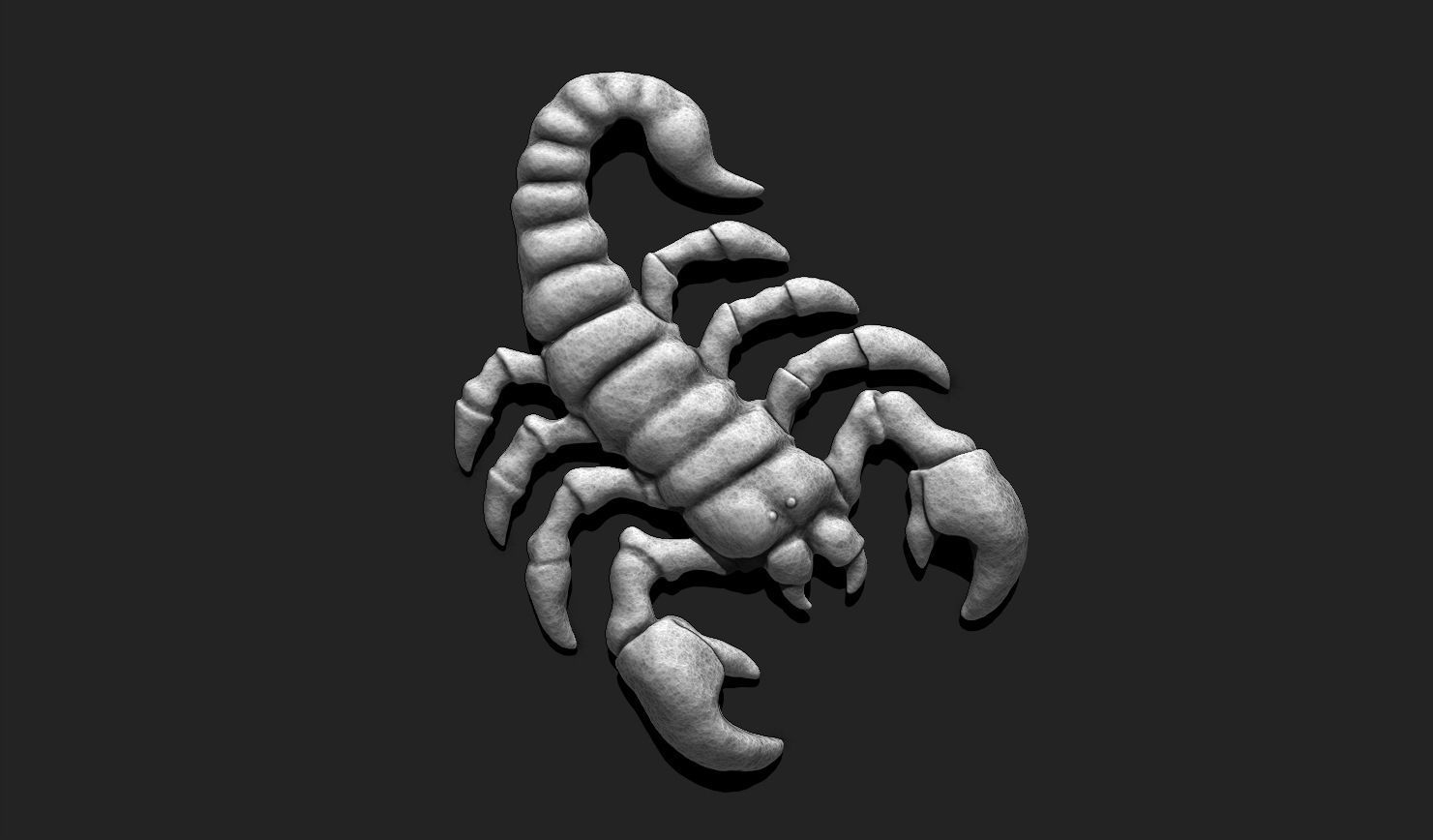 Scorpion Pendant STL File for 3D Printing - Keychain Printable 3D print model_2