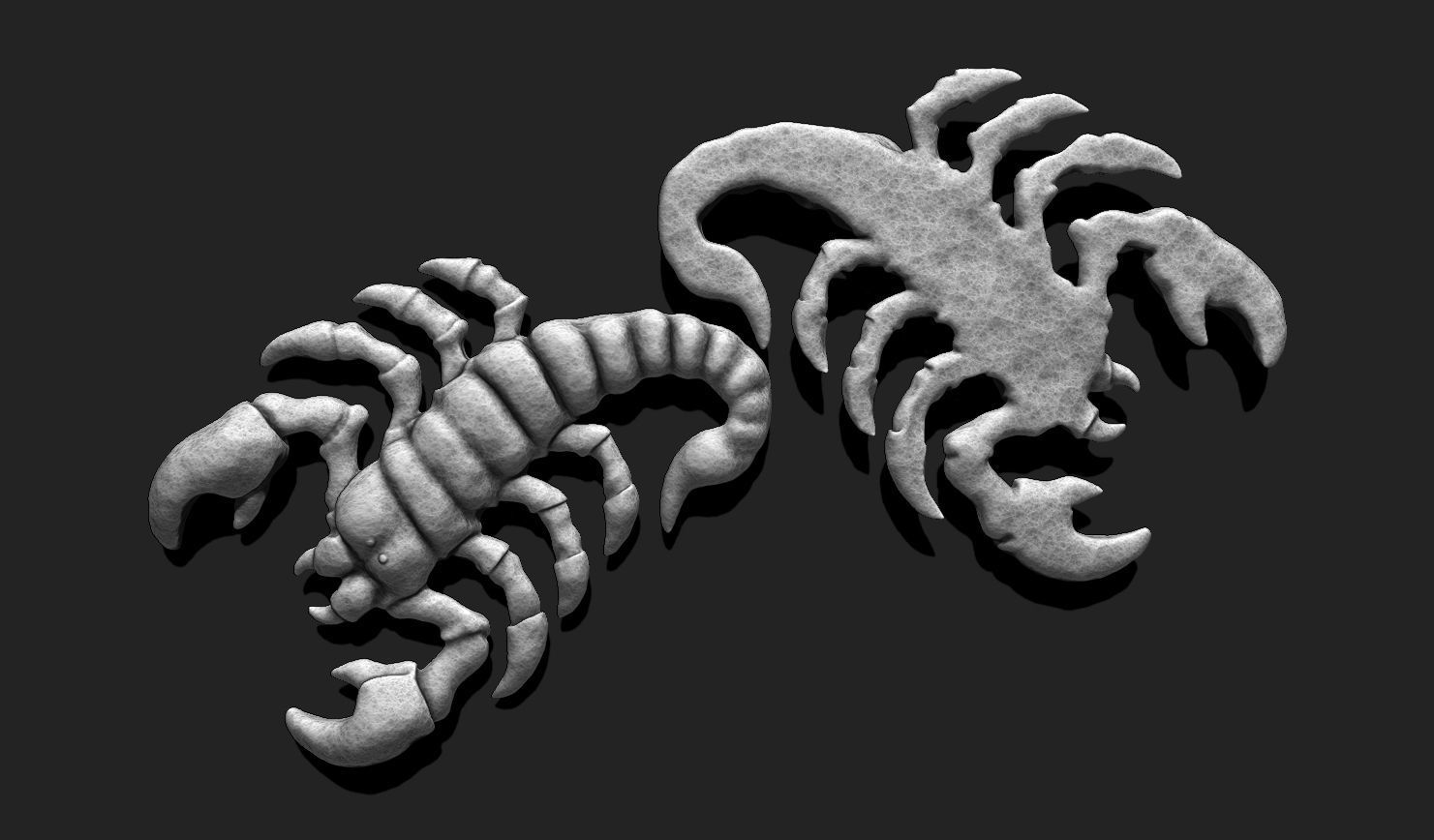 Scorpion Pendant STL File for 3D Printing - Keychain Printable 3D print model_8