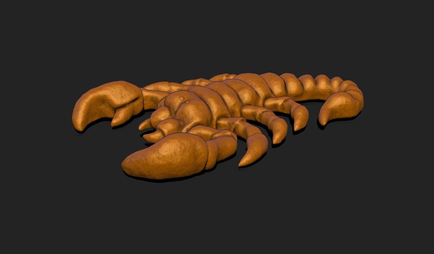 Scorpion Pendant STL File for 3D Printing - Keychain Printable 3D print model_9