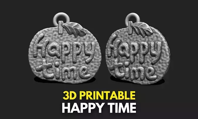 Phrase Pendant STL File for 3D Printing - Keychain
