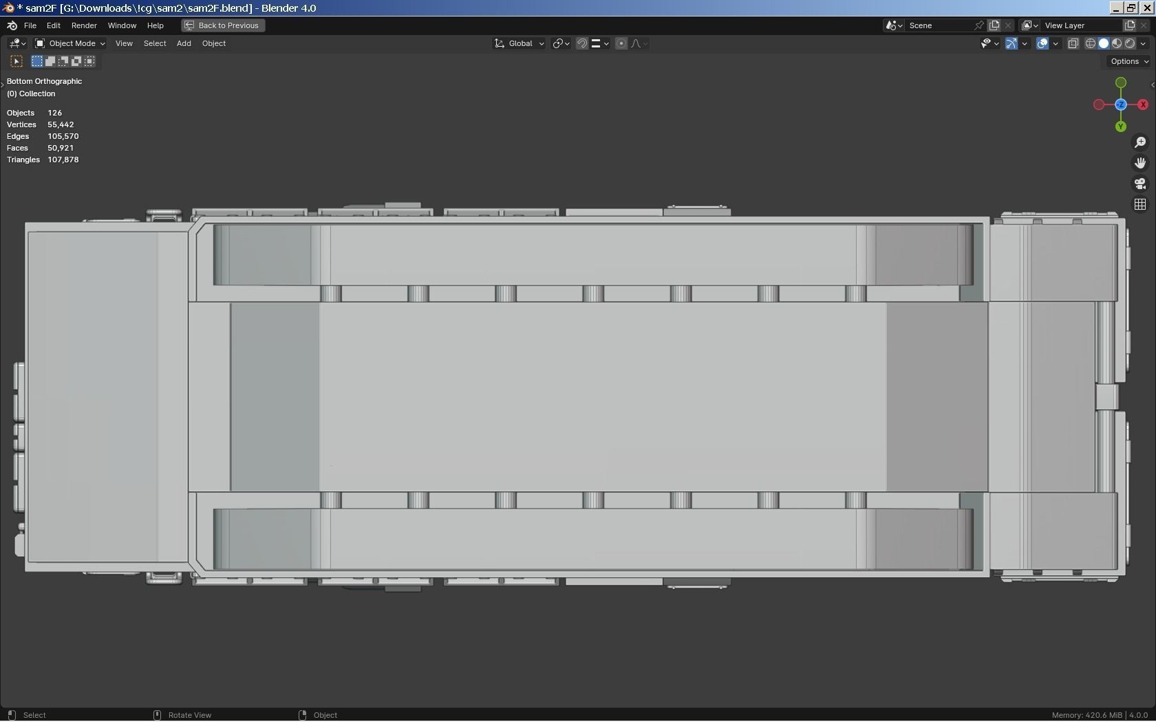 SAM Mobile Missile Radar 2 of 3 Low-poly 3D model_7