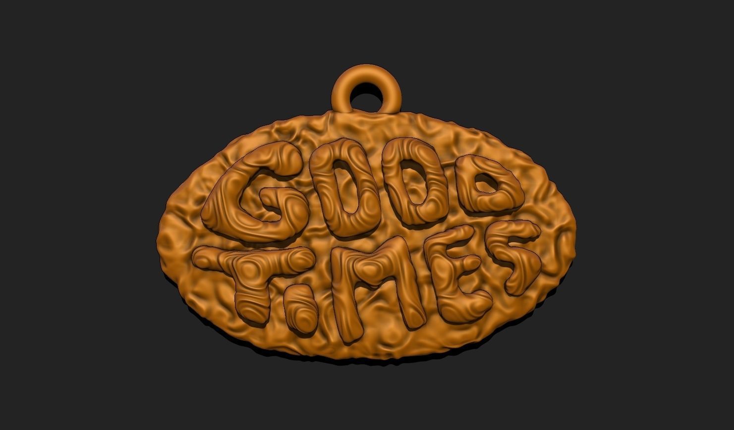 Phrase Pendant STL File for 3D Printing - Keychain 3D print model_7