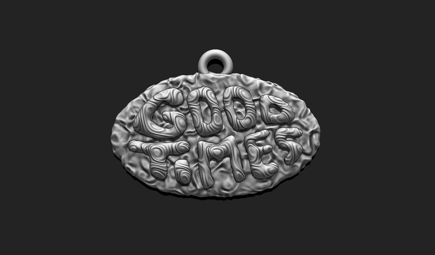 Phrase Pendant STL File for 3D Printing - Keychain 3D print model_2