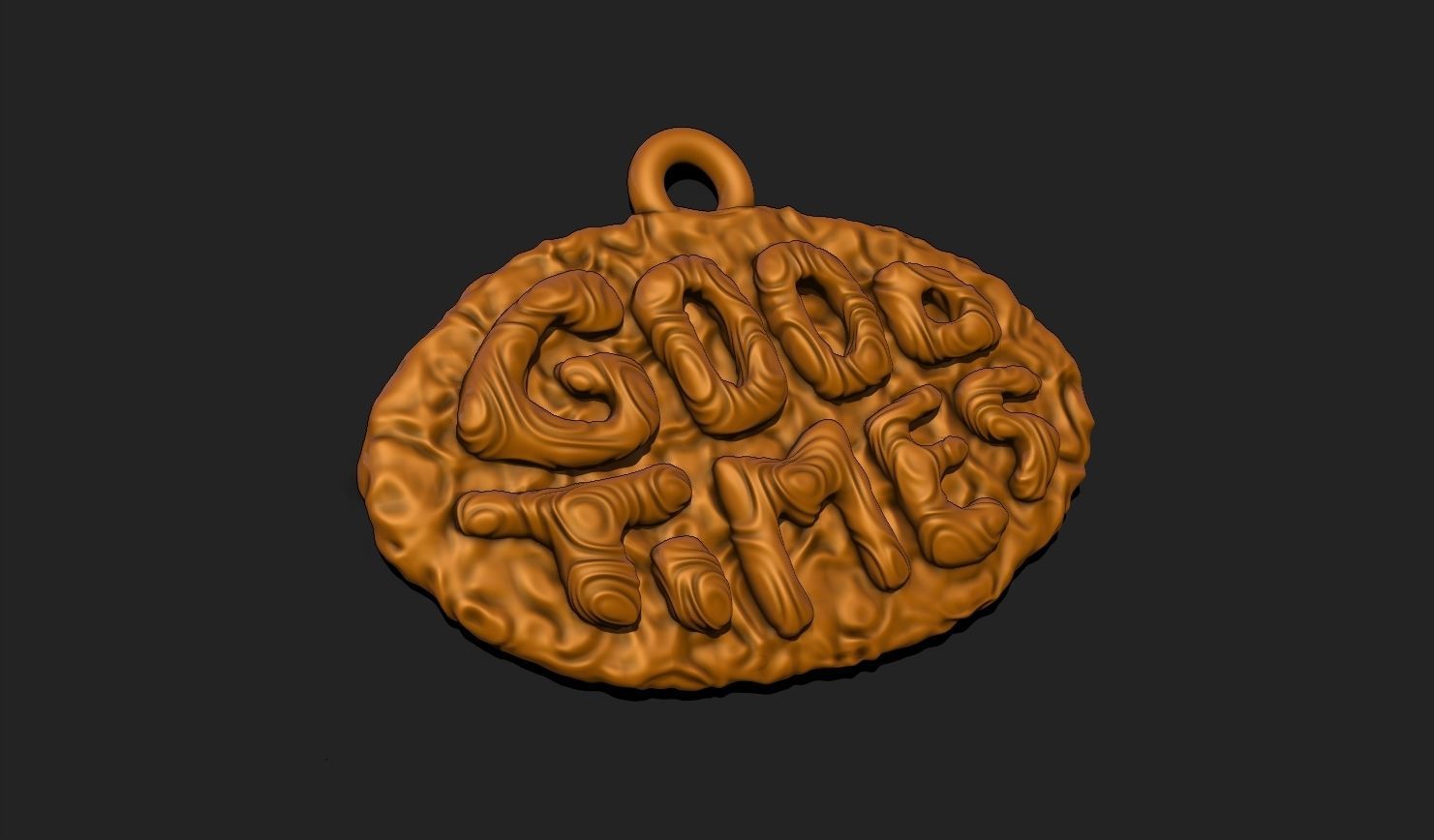 Phrase Pendant STL File for 3D Printing - Keychain 3D print model_8