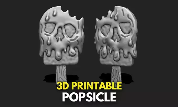 Popsicle 3D STL File for 3D Printing