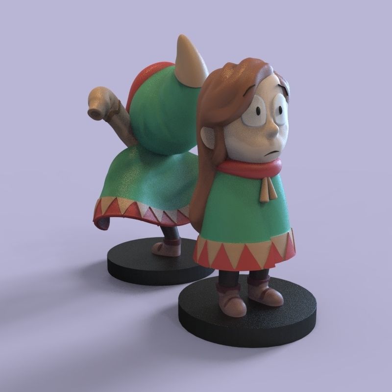 Kid Johanna from Hilda 3D print model_3