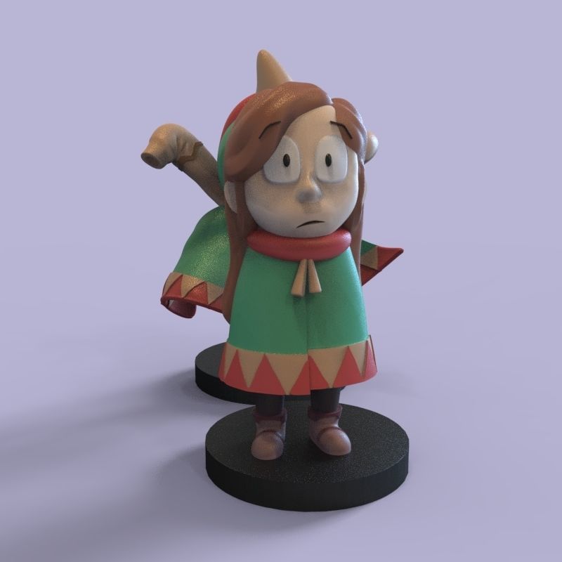 Kid Johanna from Hilda 3D print model_5