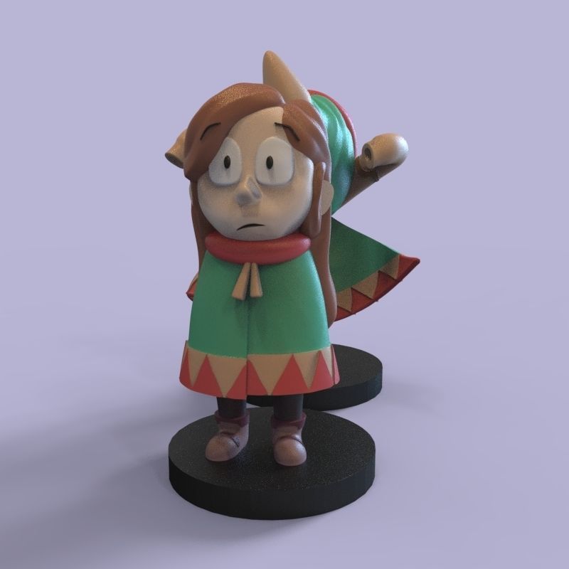 Kid Johanna from Hilda 3D print model_12
