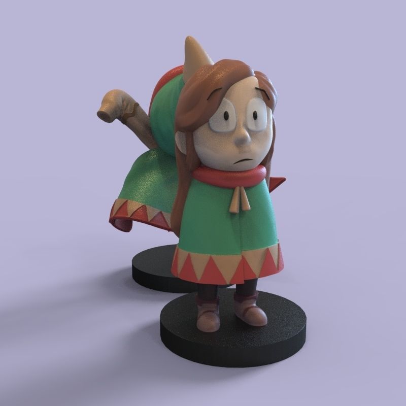Kid Johanna from Hilda 3D print model_23