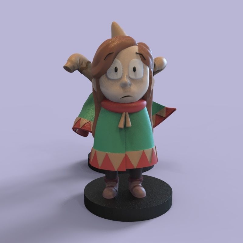 Kid Johanna from Hilda 3D print model_7