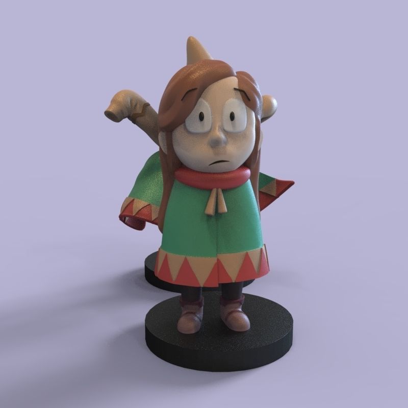 Kid Johanna from Hilda 3D print model_6