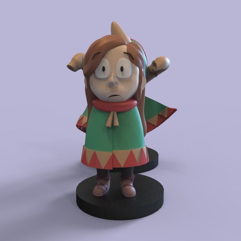 Kid Johanna from Hilda 3D print model_10