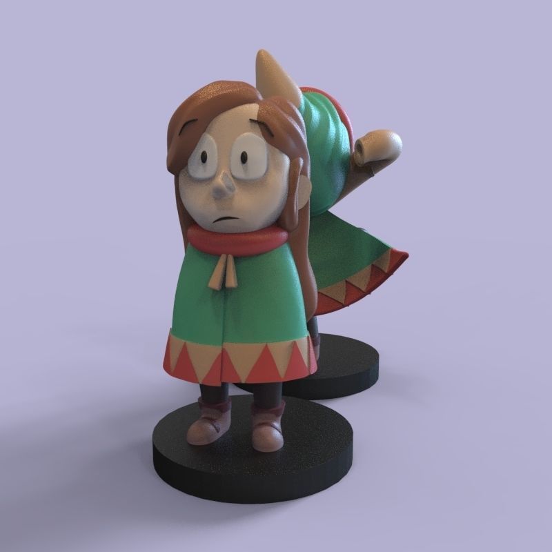Kid Johanna from Hilda 3D print model_15