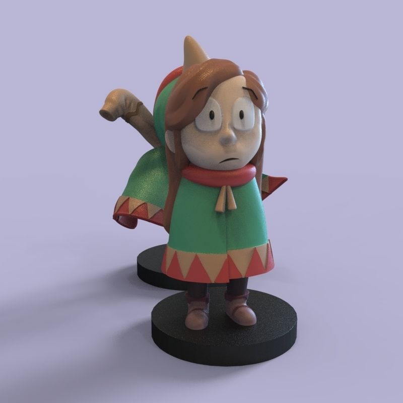 Kid Johanna from Hilda 3D print model_4
