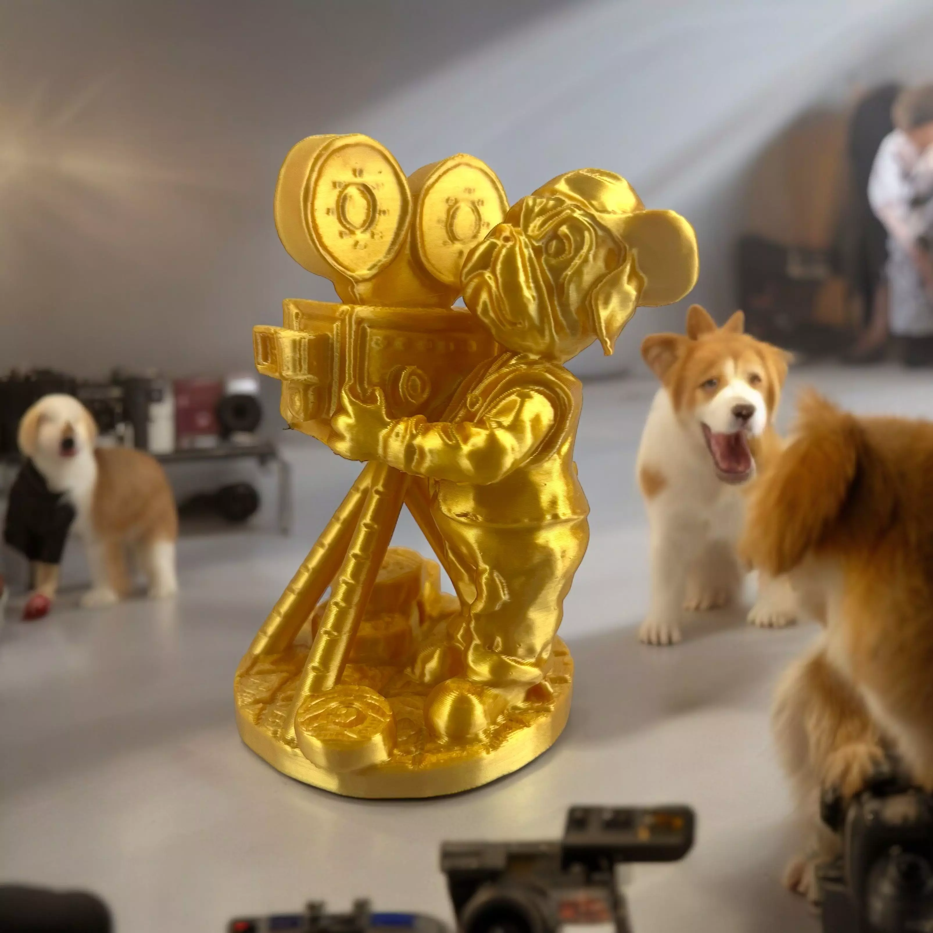 Movie producer dog camera 3D print model