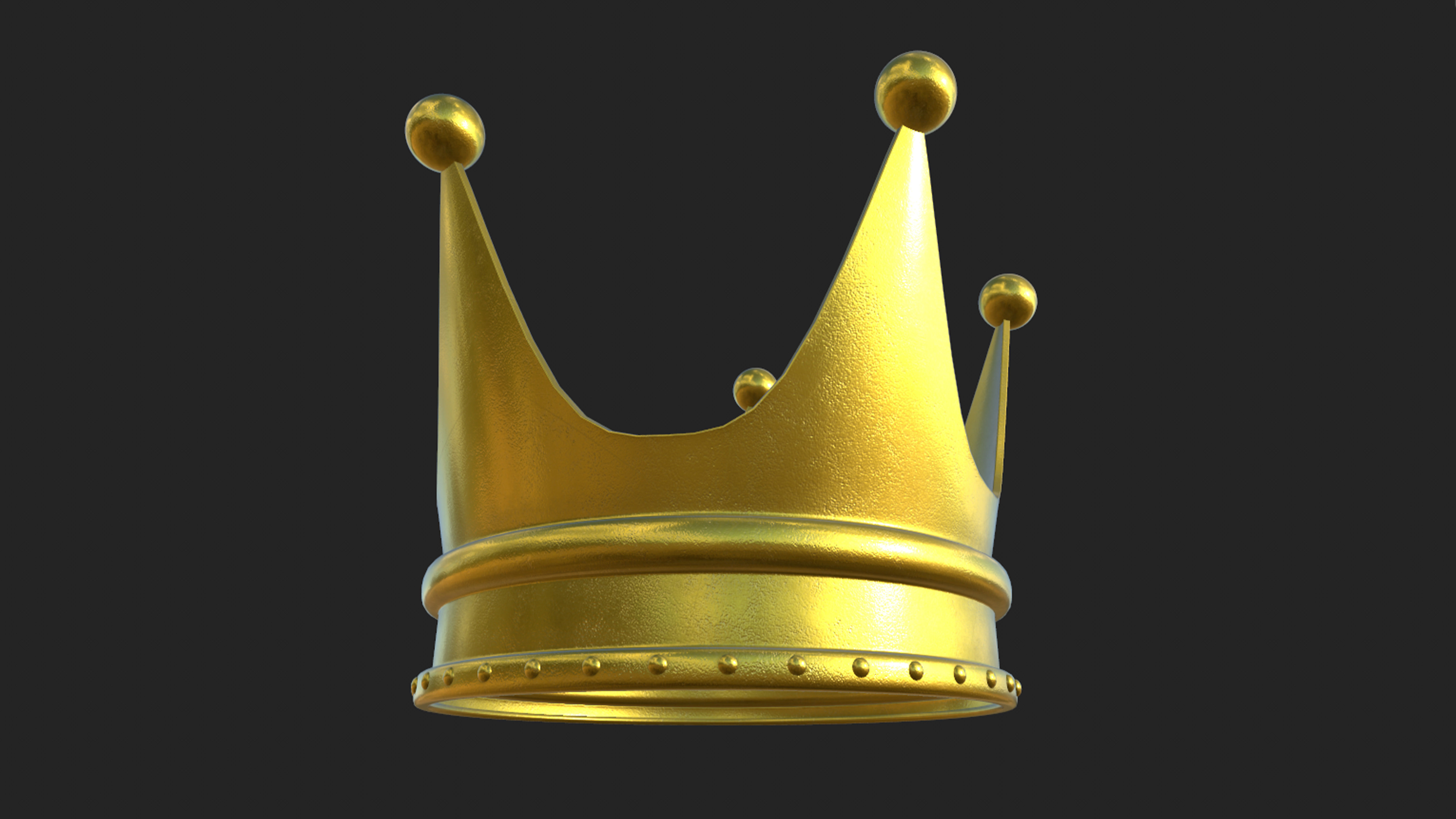 Gold crown 3D model_15