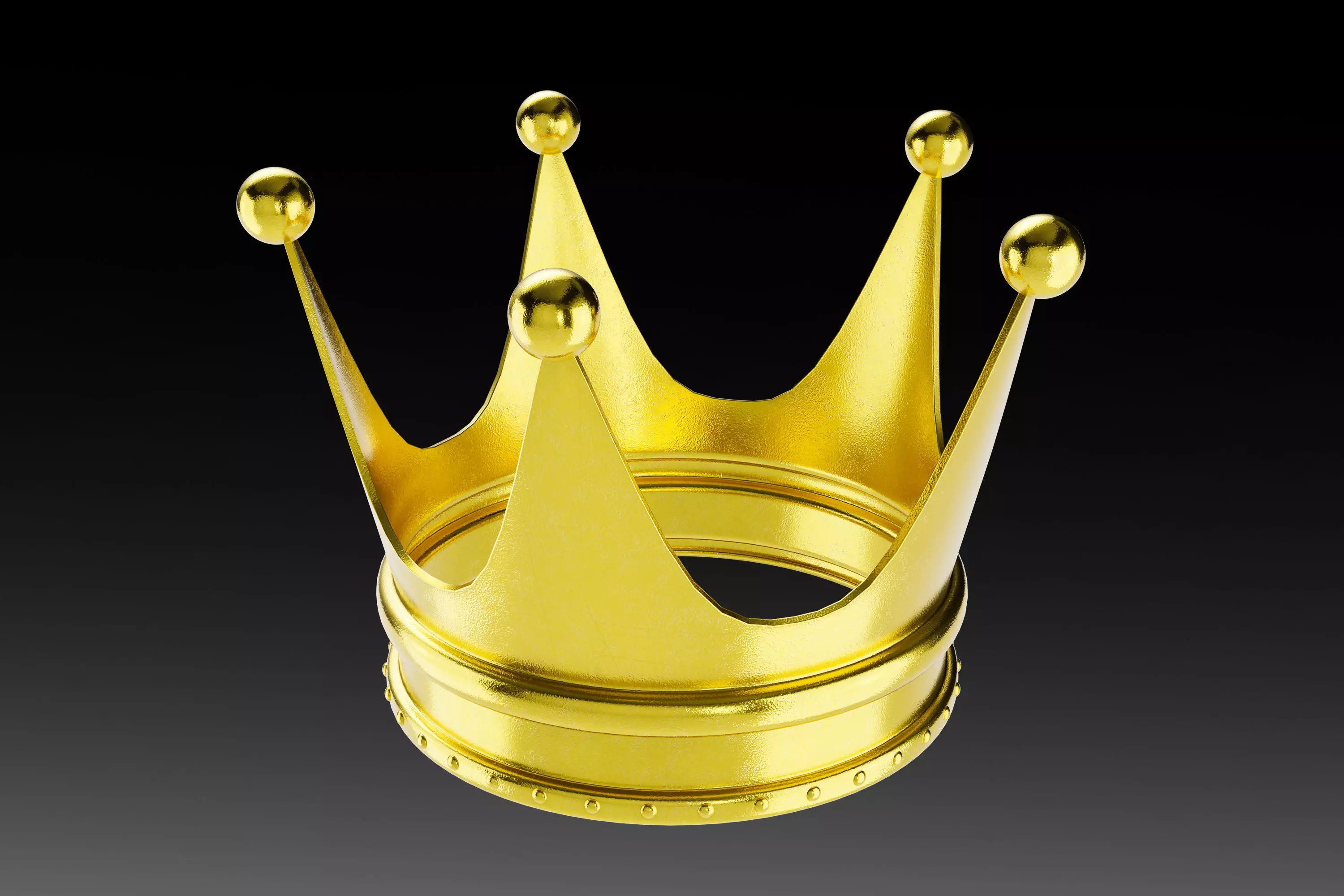 Gold crown 3D model_0