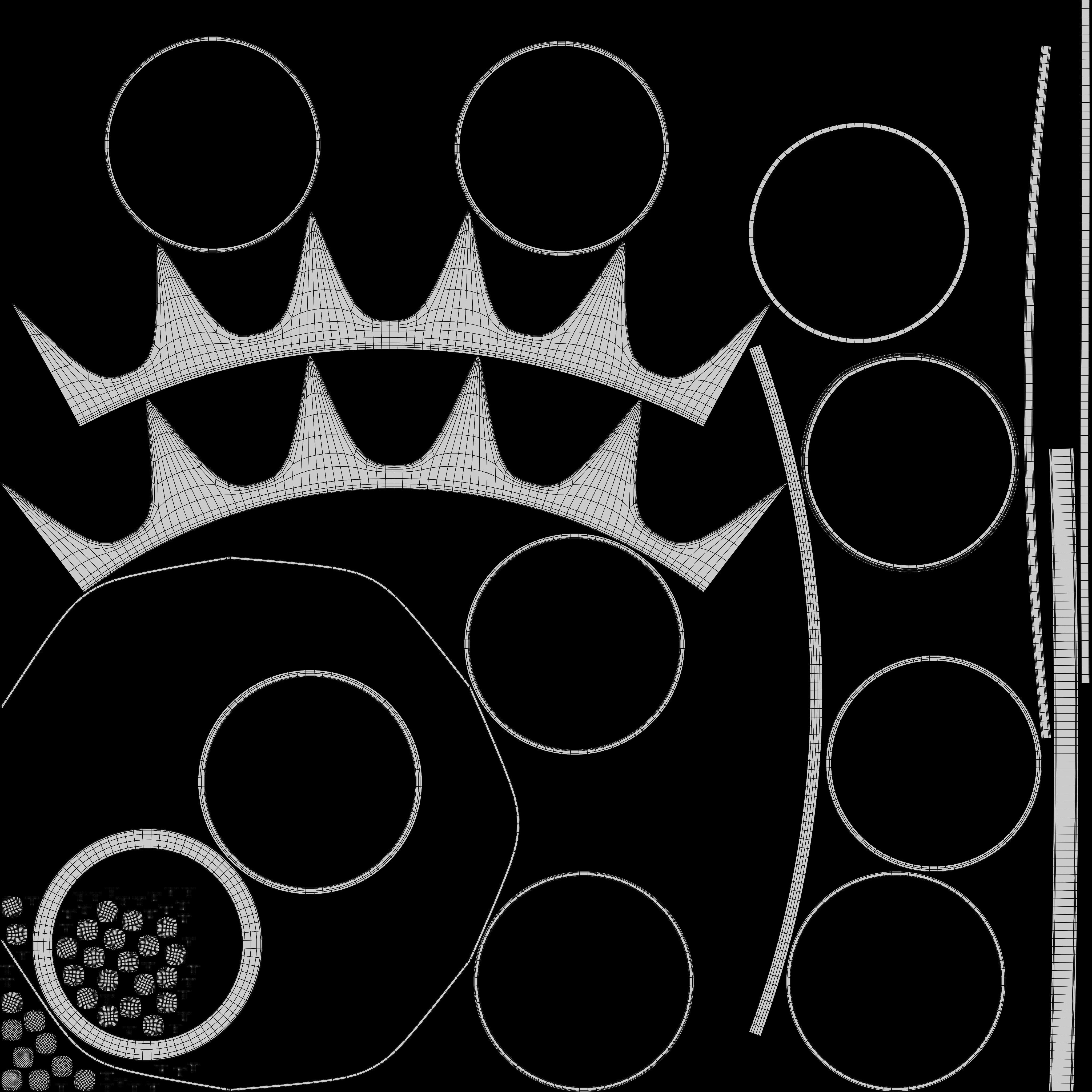 Gold crown 3D model_12