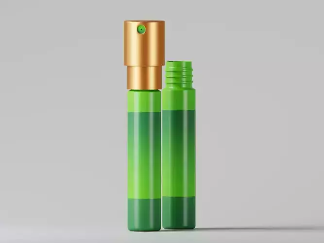 Cosmetic Green Spray Bottle 3D Model