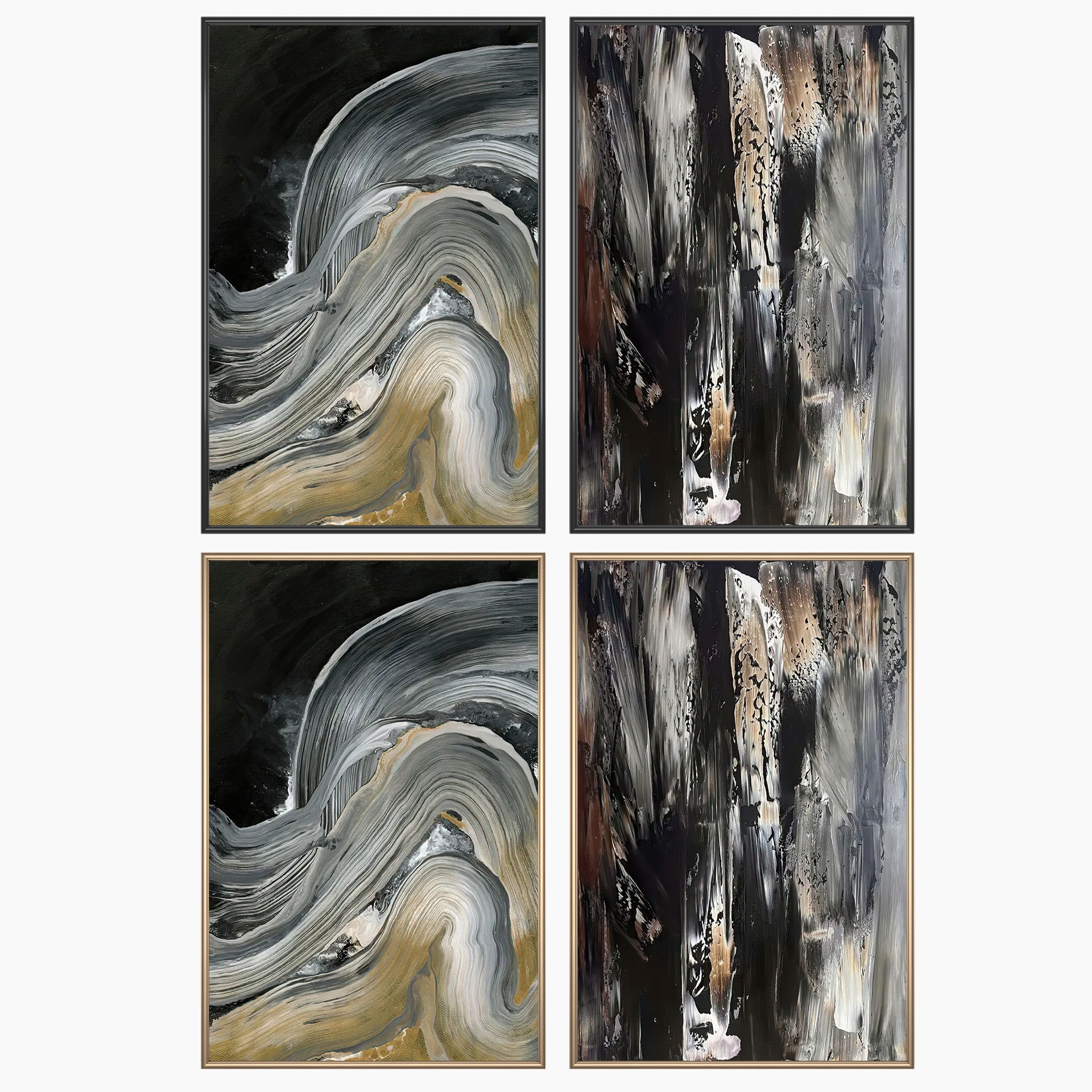 Wall Art Set 4307 3D model_1