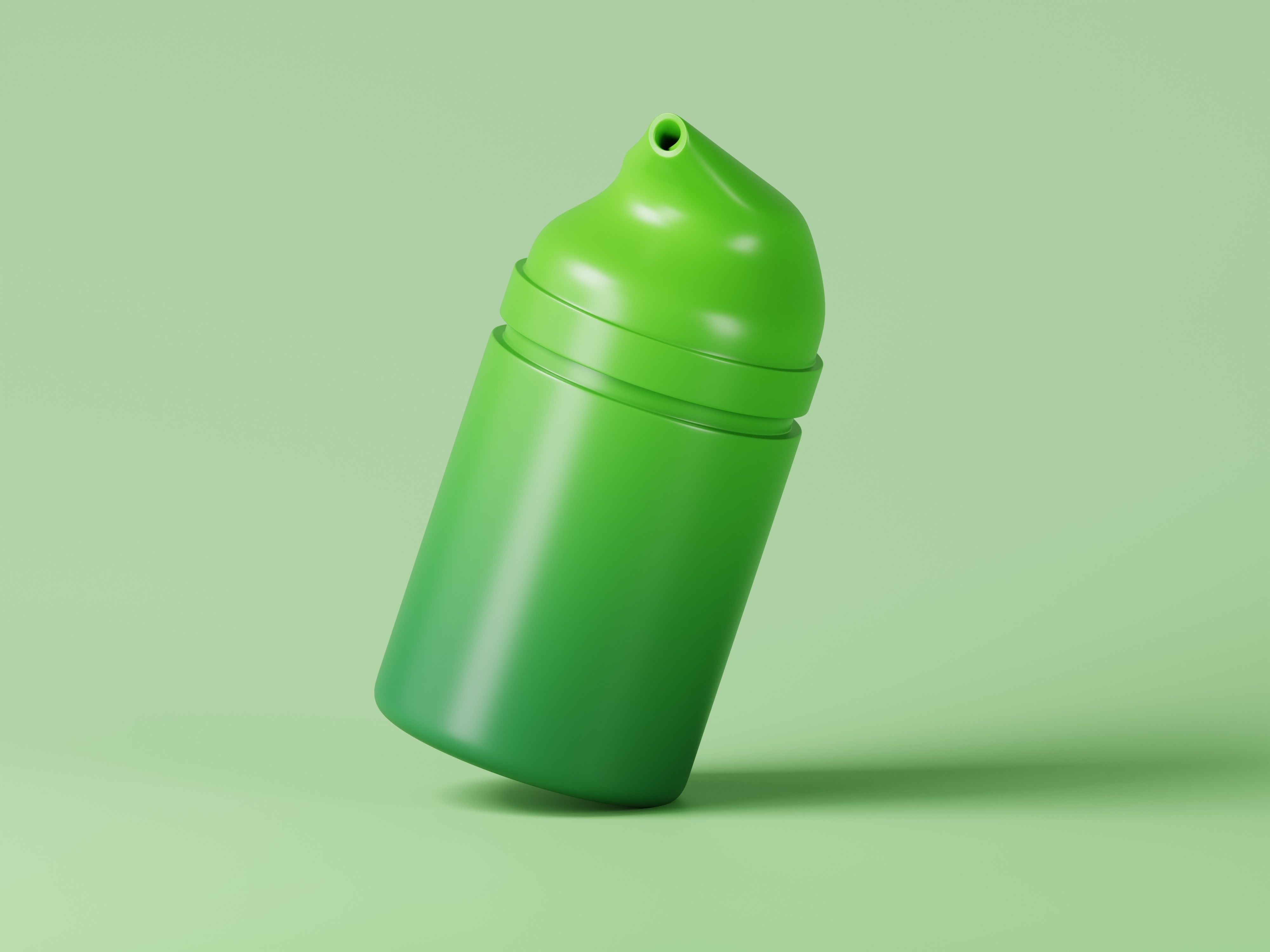 Cosmetic Product Green Bottle 3D Model Low-poly 3D model_7