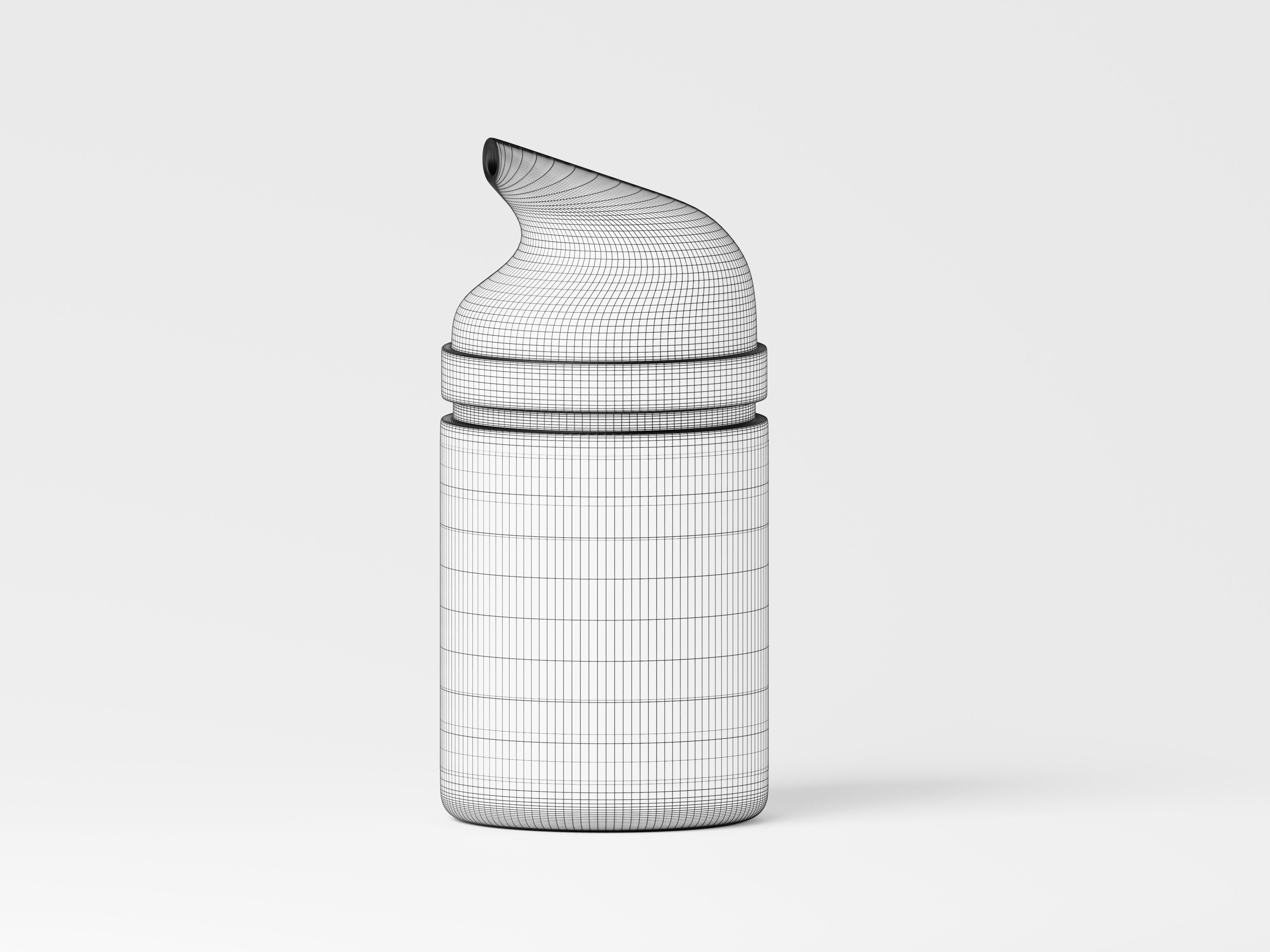 Cosmetic Product Green Bottle 3D Model Low-poly 3D model_2