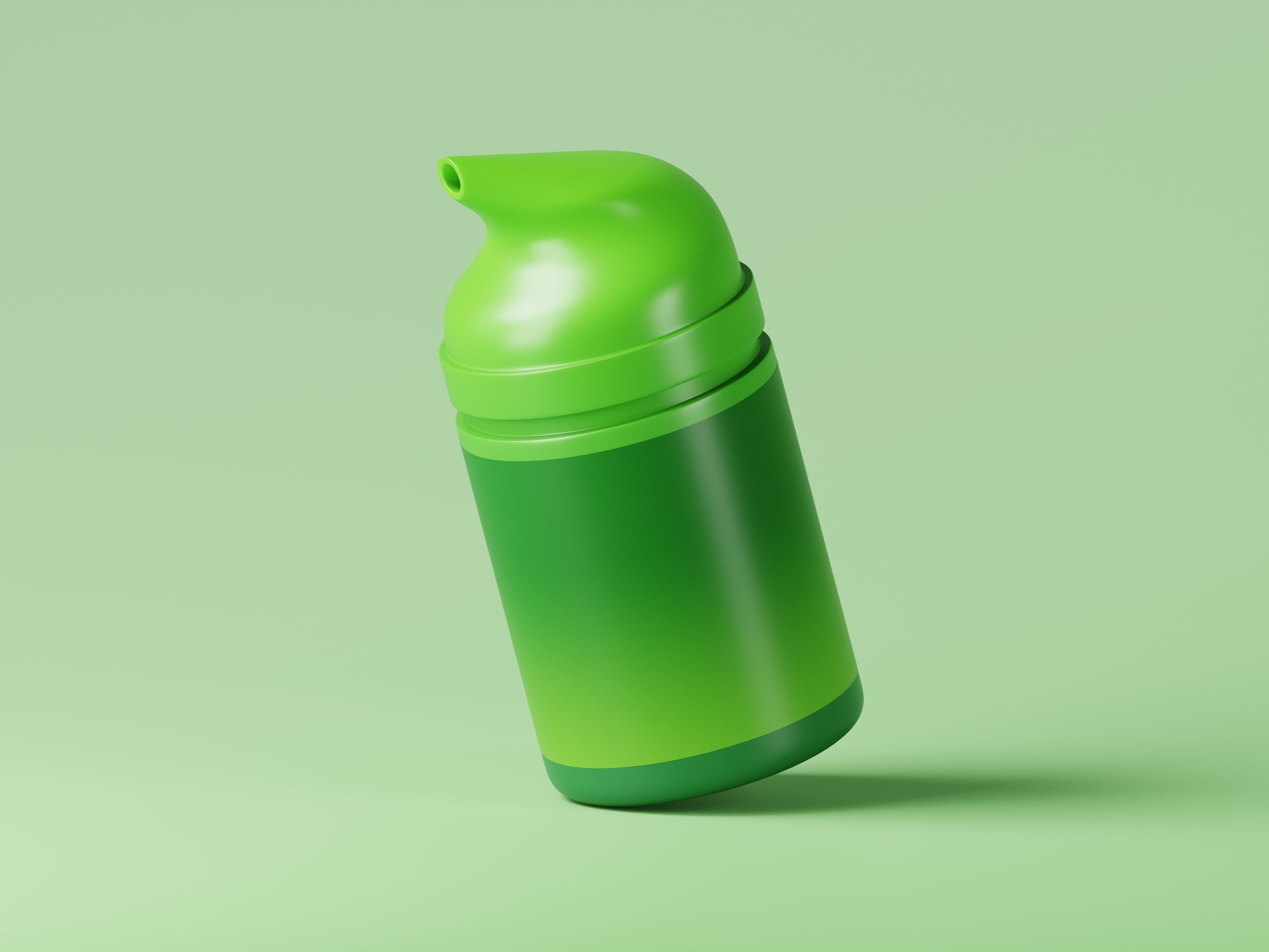 Cosmetic Product Green Bottle 3D Model Low-poly 3D model_6