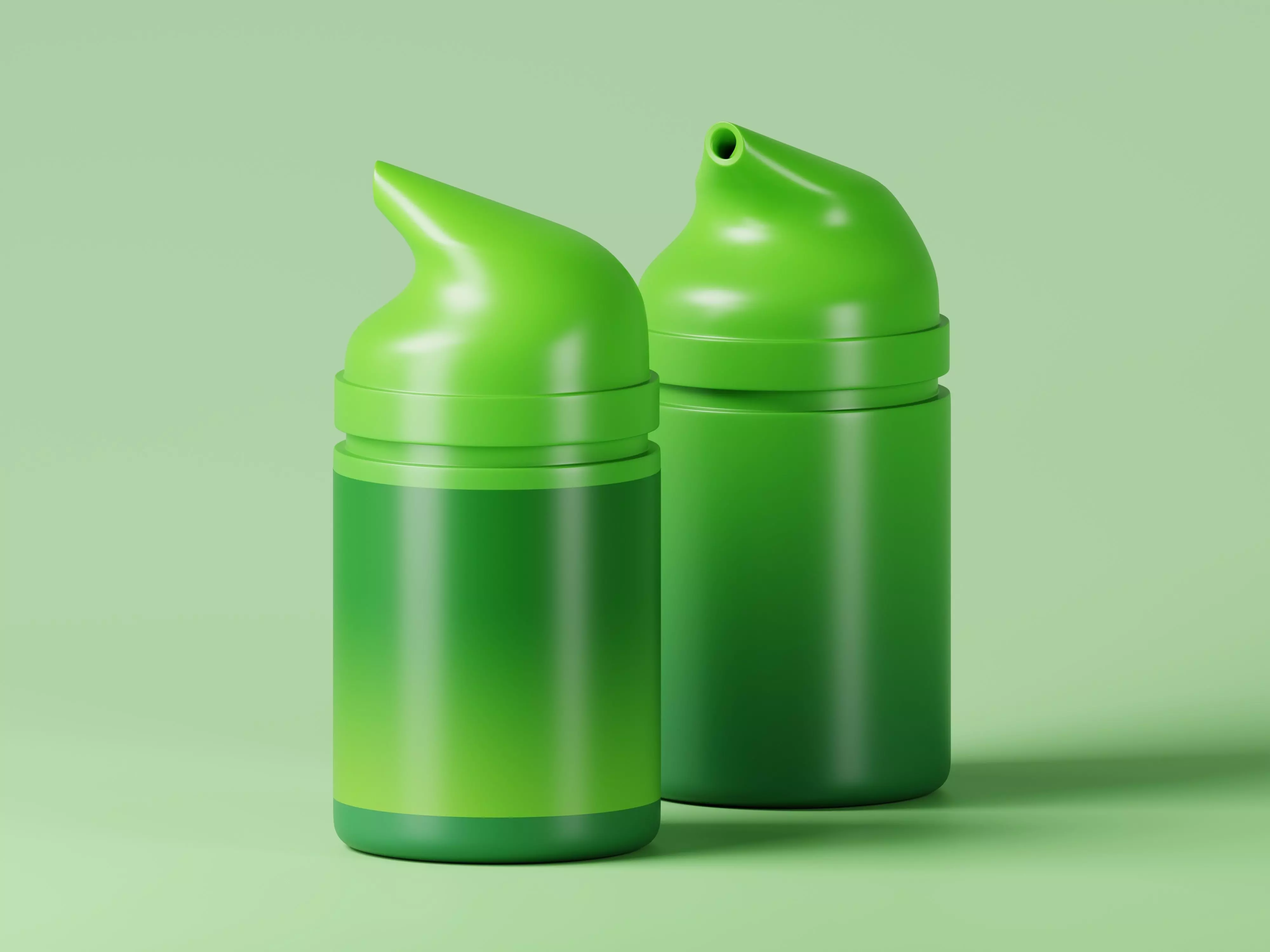 Cosmetic Product Green Bottle 3D Model Low-poly 3D model_0
