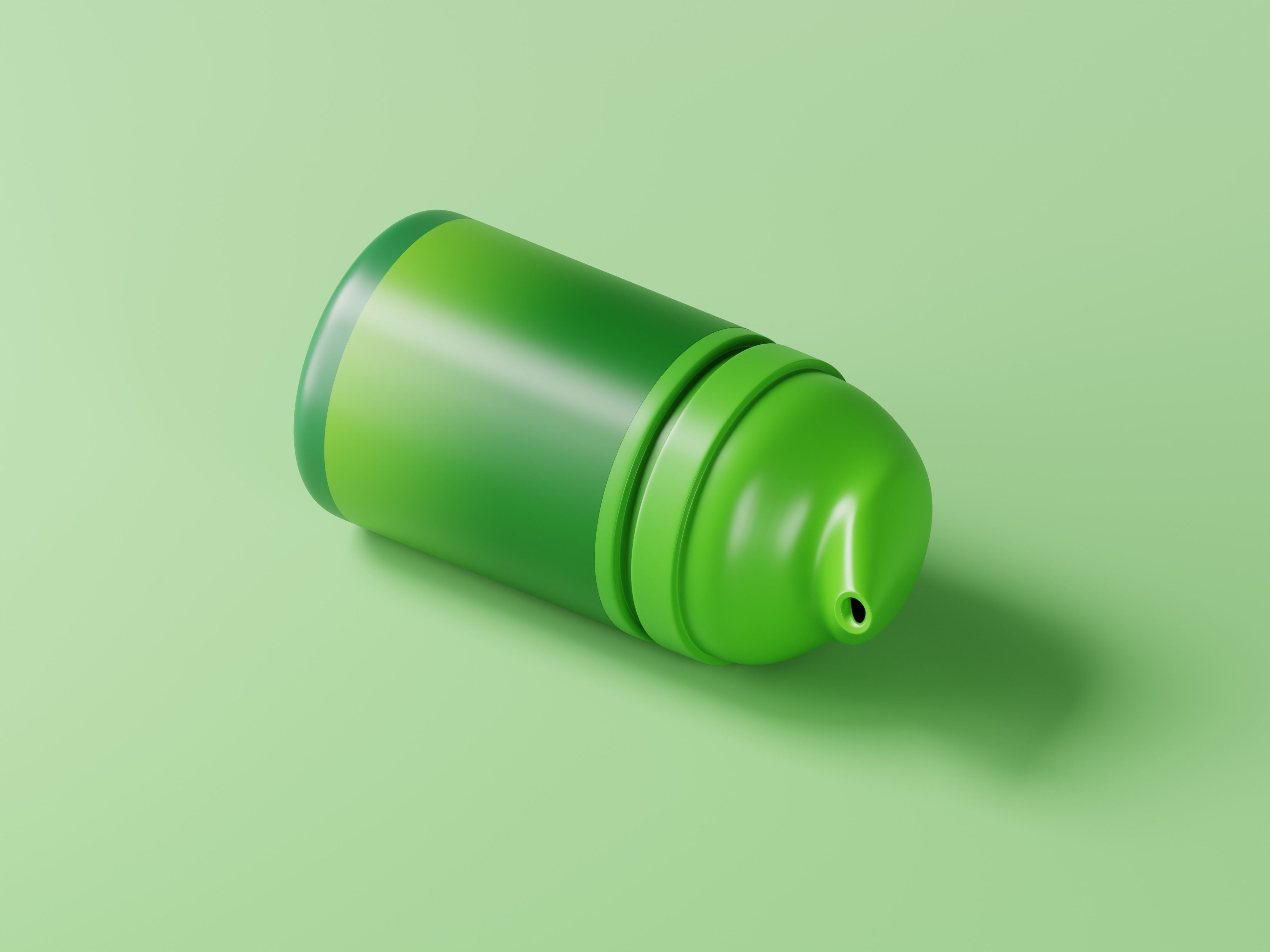 Cosmetic Product Green Bottle 3D Model Low-poly 3D model_9