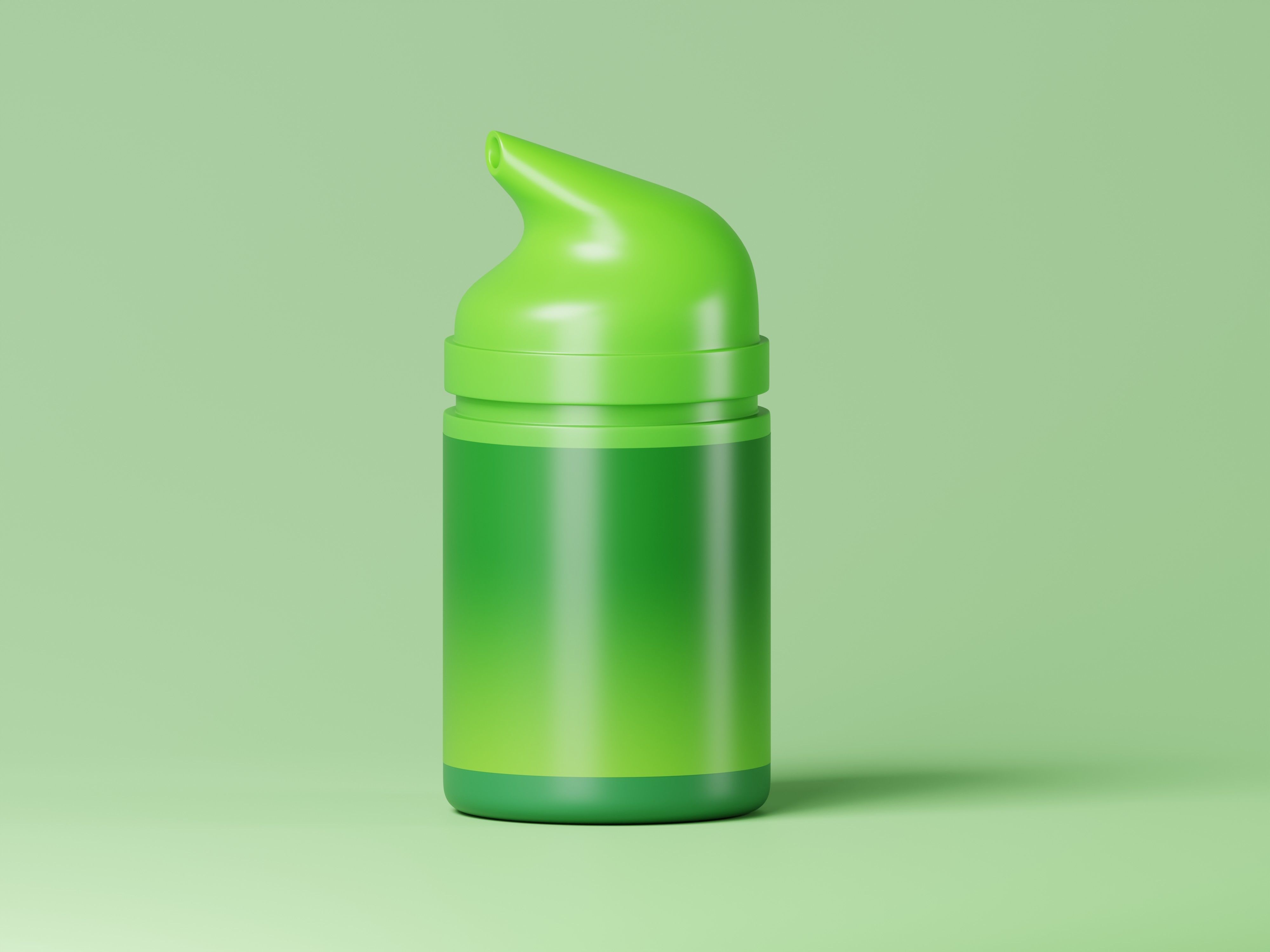 Cosmetic Product Green Bottle 3D Model Low-poly 3D model_1