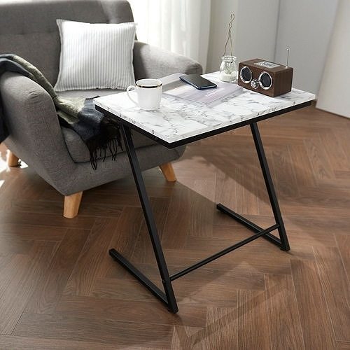 marble merbau gold nightstand side table 3D model