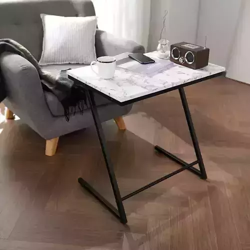 marble merbau gold nightstand side table