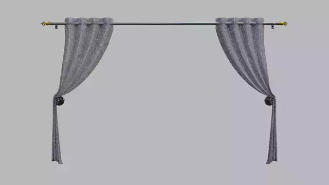 Curtain with Curtain Holder