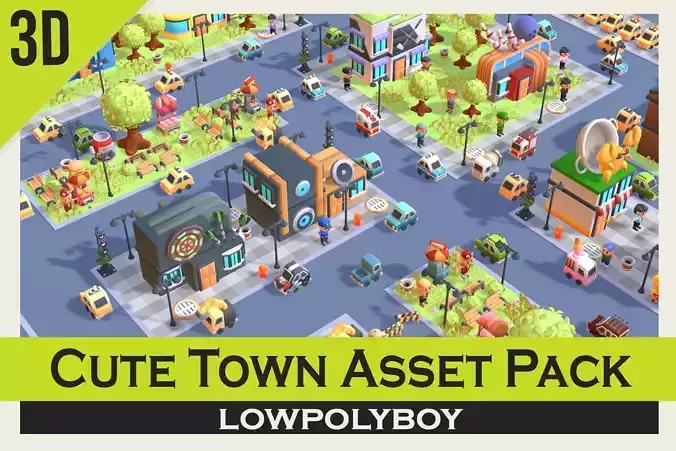 Cute Town Asset Pack