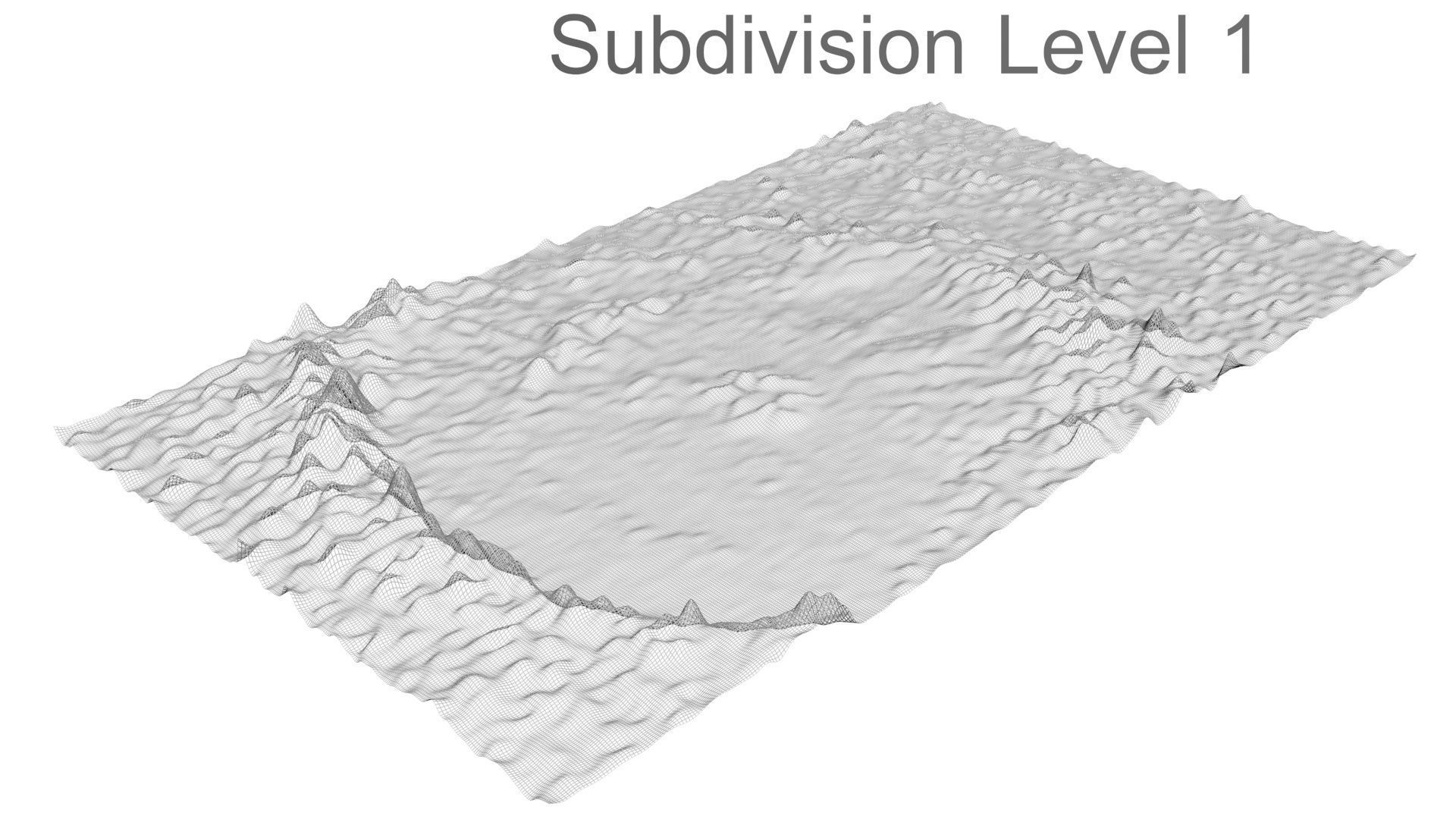 Blue Martian Crater 3D model_12