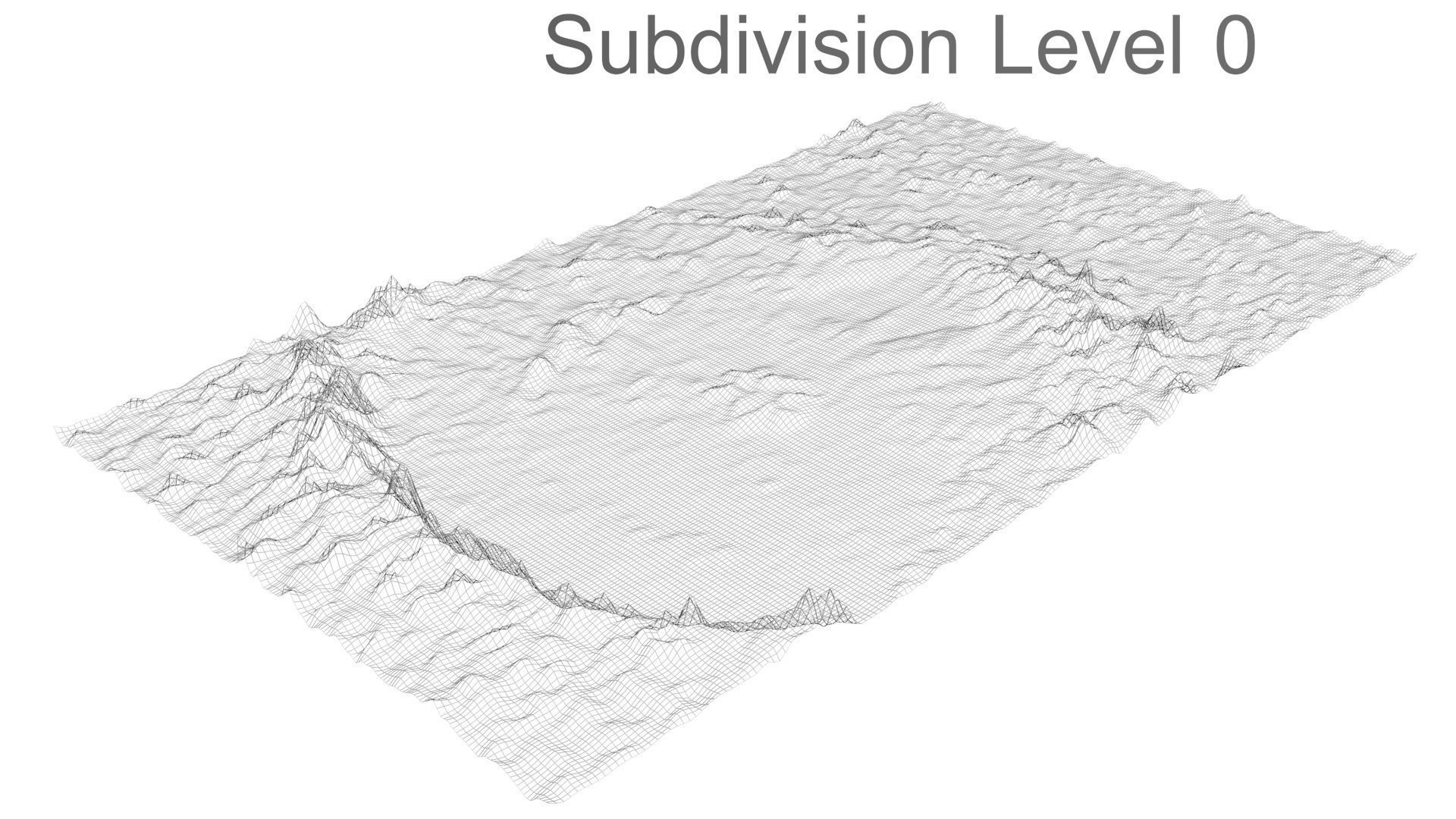Blue Martian Crater 3D model_13