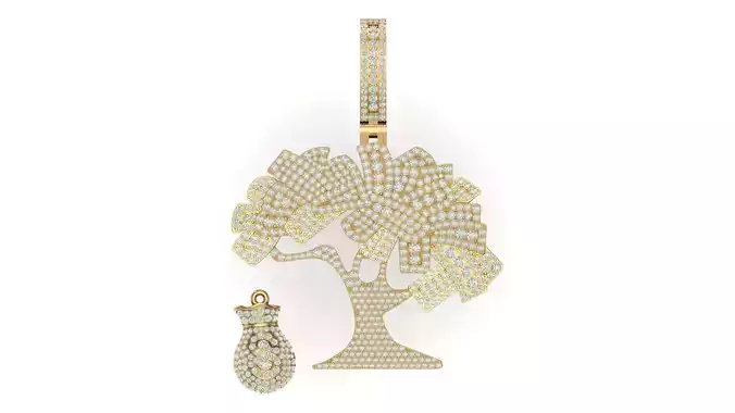 tree hiphop pendant