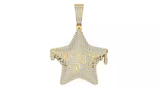 star hiphop pendant